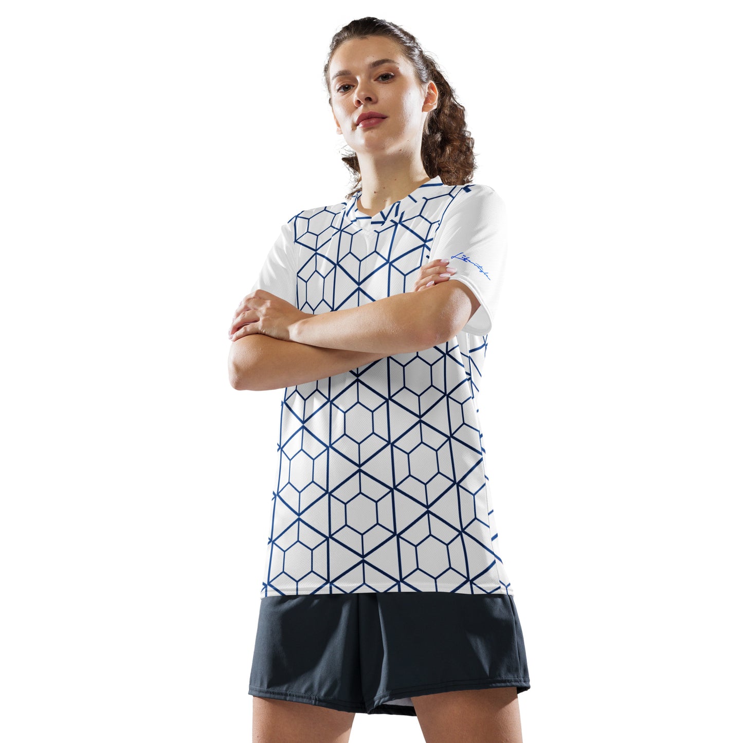 CvLs GL unisex sports jersey (White/Blue)