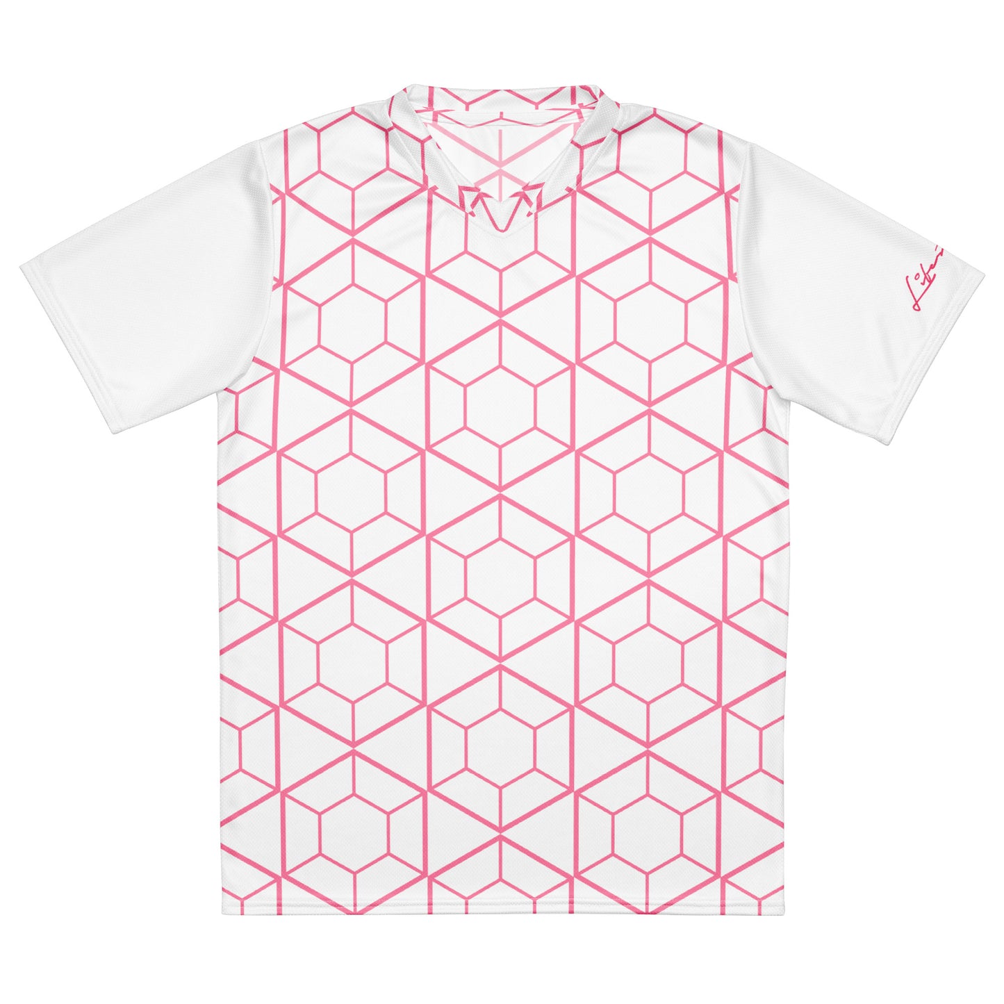 CvLs GL unisex sports jersey (White/Pink)