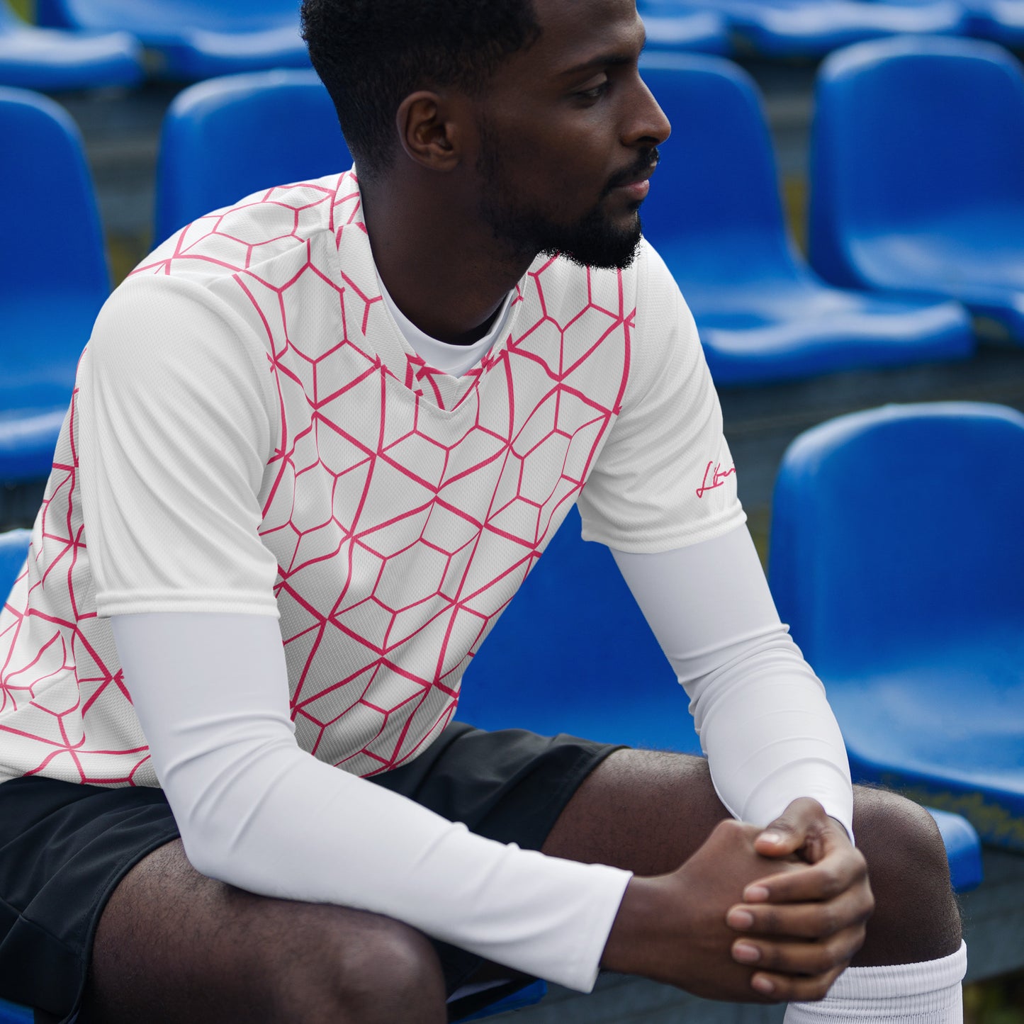 CvLs GL unisex sports jersey (White/Pink)