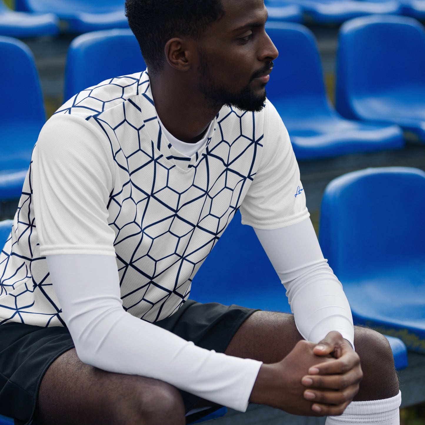 CvLs GL unisex sports jersey (White/Blue)