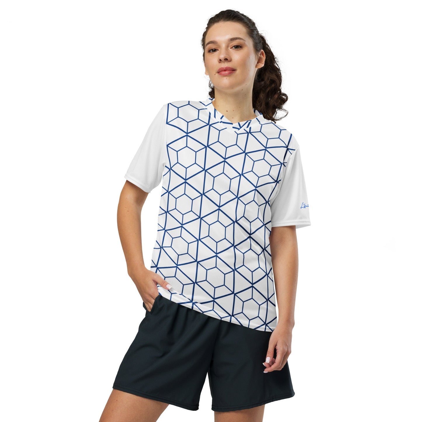 CvLs GL unisex sports jersey (White/Blue)